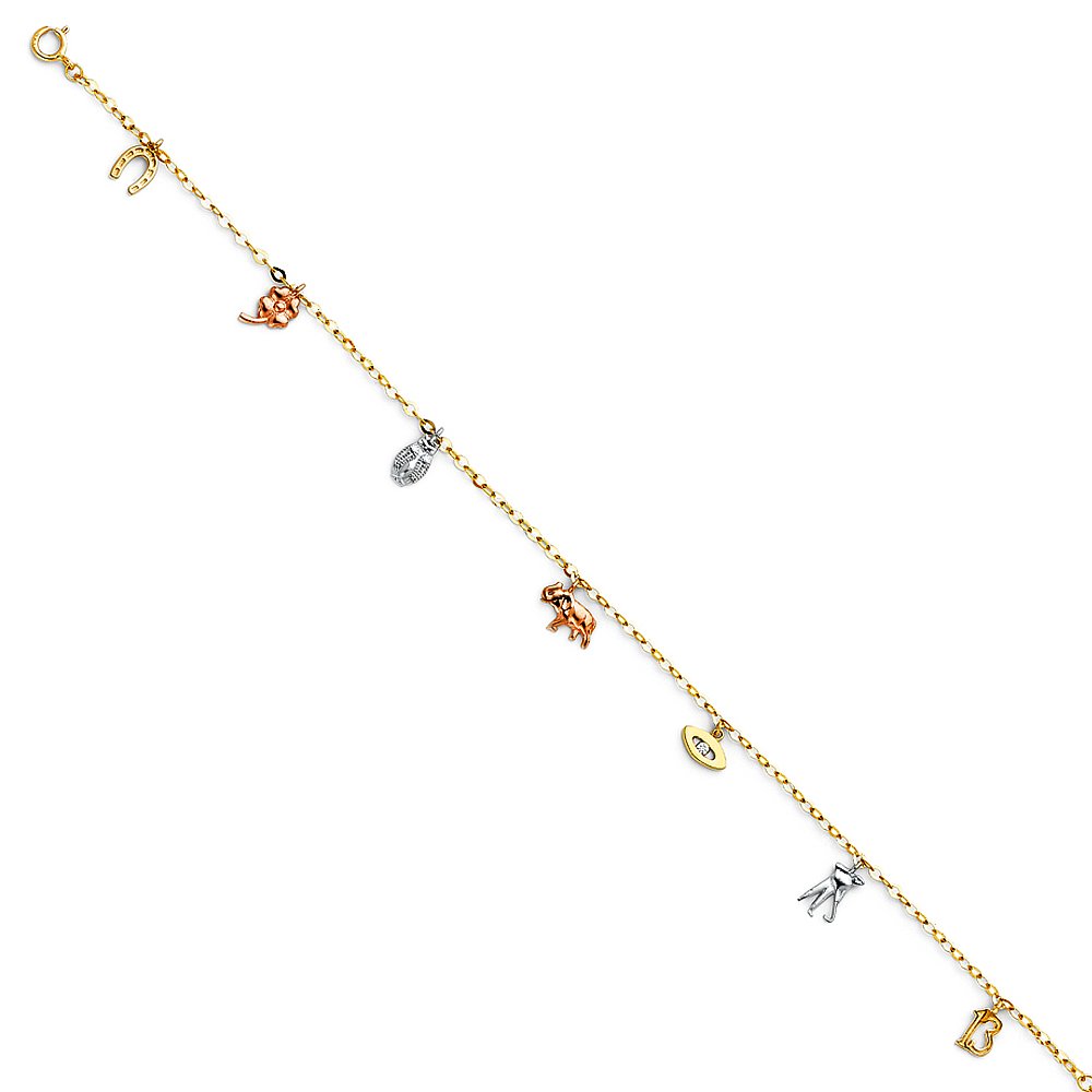 Amazon | The World Jewelry Center 14k リアル3色ゴールド